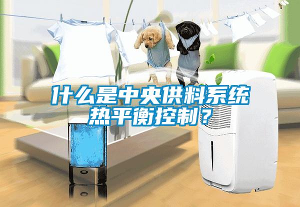 什么是中央供料系統(tǒng)熱平衡控制？