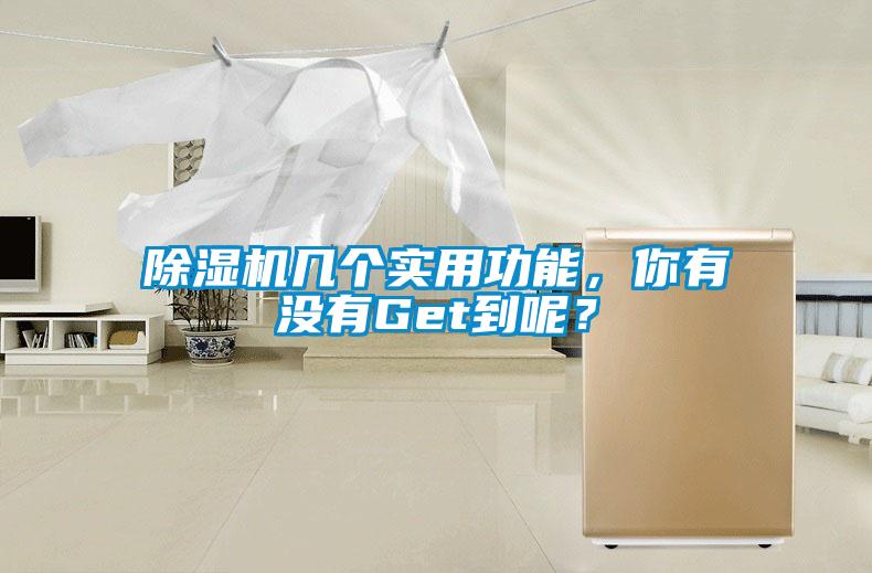 除濕機幾個實用功能，你有沒有Get到呢？