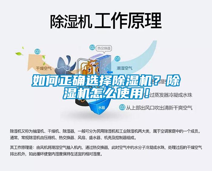 如何正確選擇除濕機？除濕機怎么使用！