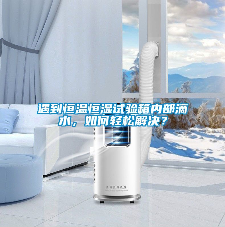 遇到恒溫恒濕試驗(yàn)箱內(nèi)部滴水，如何輕松解決？